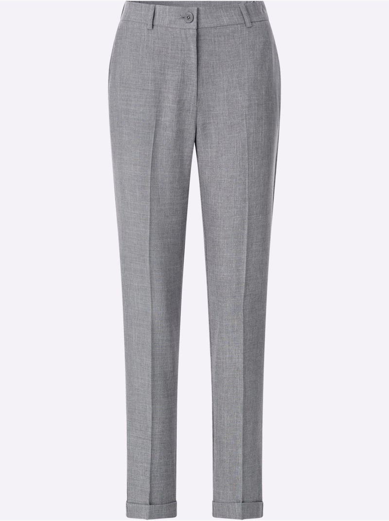 Pantalon Coupe Longueur Cheville - Taille Standard - Moda Vilona Gris clair - Kiabi