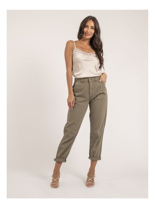 Pantalon coupe mom EZEL - Kiabi