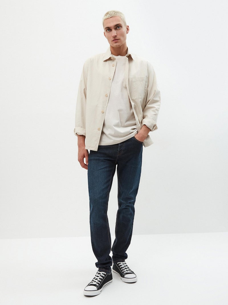 Pantalon coupe skinny Bleu - Kiabi