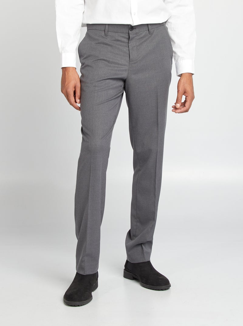 Pantalon coupe slim pour homme Gris - Kiabi