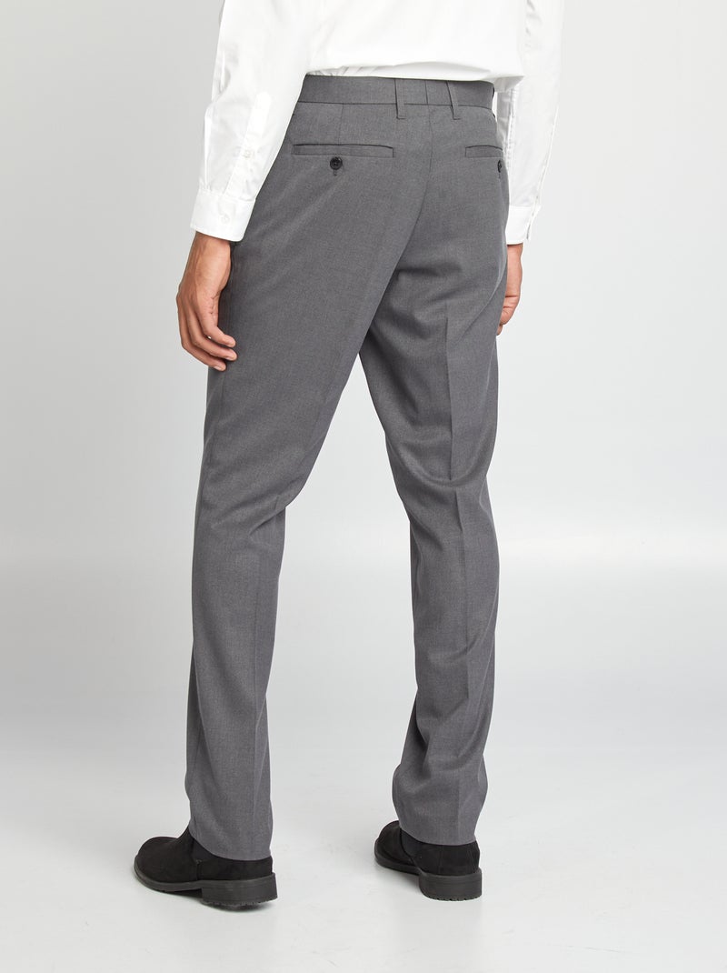 Pantalon coupe slim pour homme Gris - Kiabi