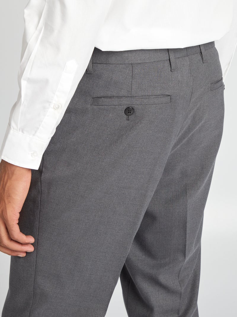 Pantalon coupe slim pour homme Gris - Kiabi
