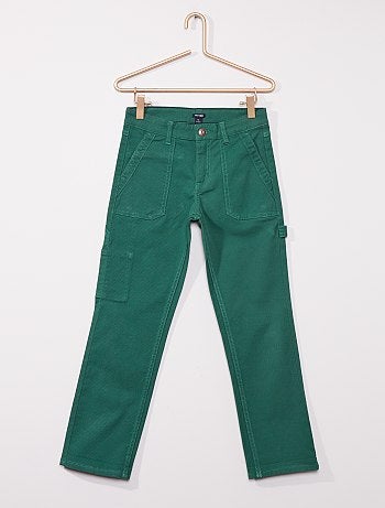 Pantalon coupe slim style 'worker'