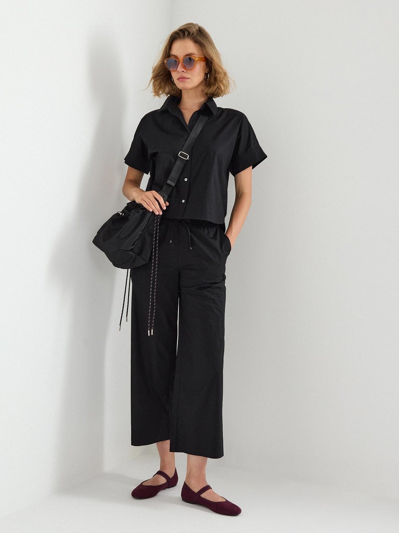 Pantalon court MO Fashion Noir - Kiabi