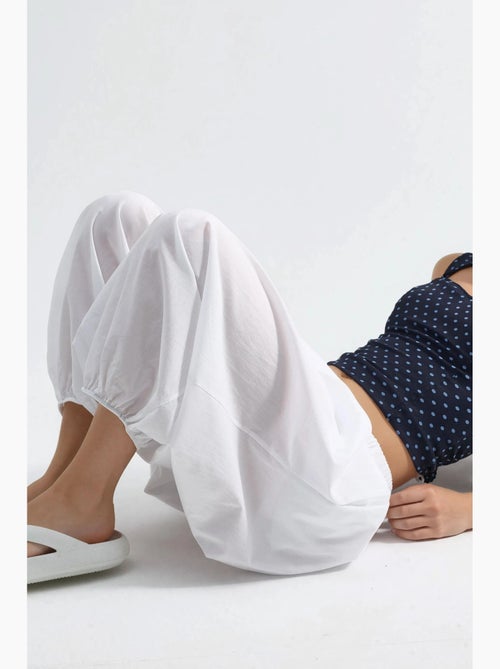 Pantalon crêpe à jambes larges busem - Kiabi Pantalon crêpe à jambes larges busem - Kiabi