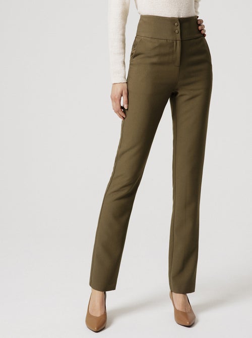 Pantalon crêpe taille haute - Damart - Kiabi
