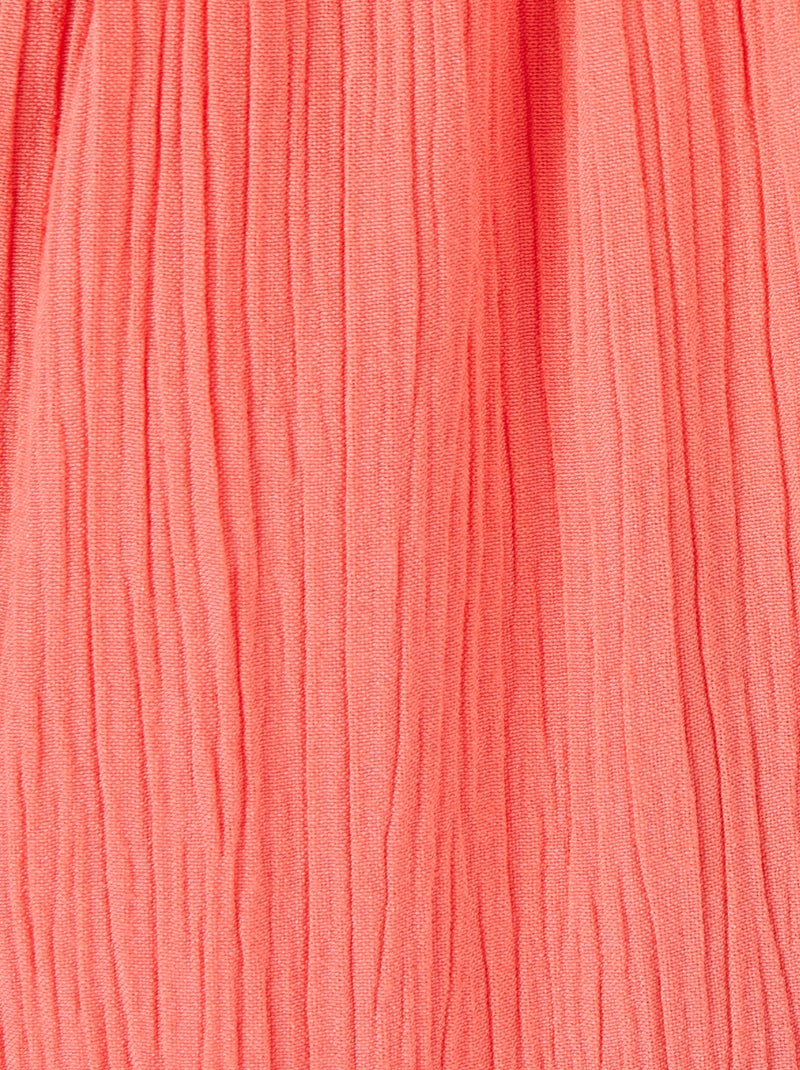 Pantalon crépon - Damart Orange corail - Kiabi