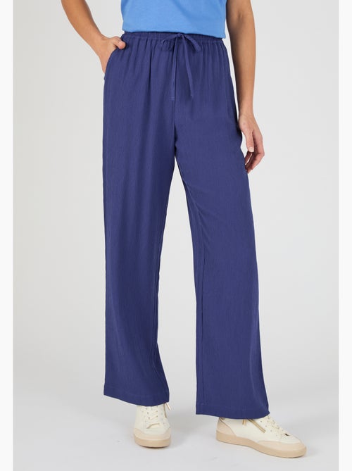Pantalon crépon enfilable - Damart - Kiabi