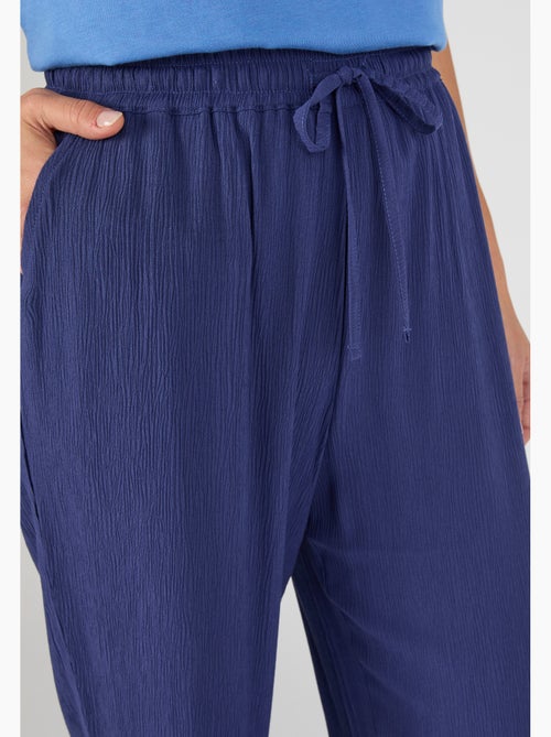 Pantalon crépon enfilable - Damart - Kiabi