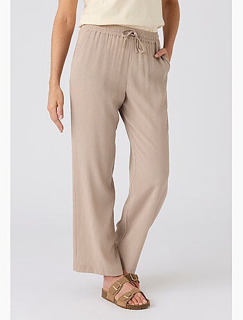 Pantalon crépon enfilable - damart