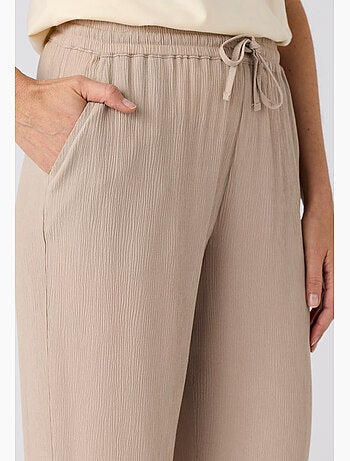 Pantalon crépon enfilable - damart