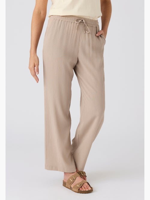 Pantalon crépon enfilable - Damart - Kiabi