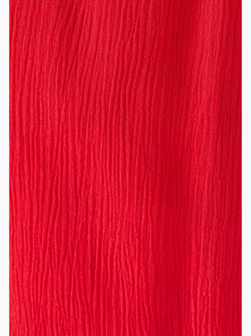 Pantalon crépon enfilable - Damart Rouge - Kiabi