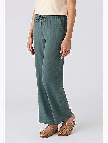 Pantalon crépon enfilable - damart