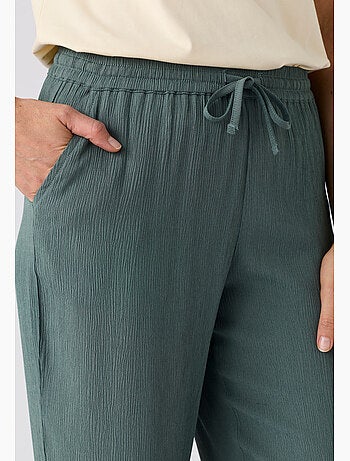Pantalon crépon enfilable - damart