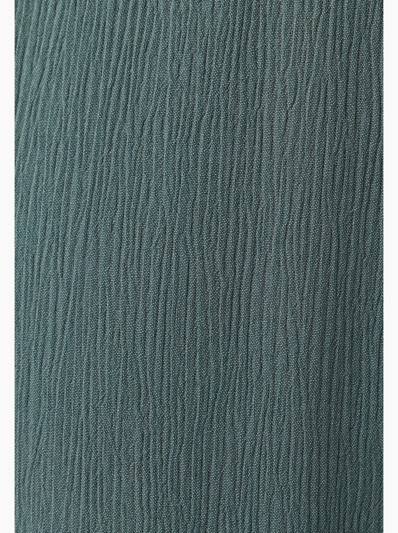 Pantalon crépon enfilable - Damart Vert - Kiabi