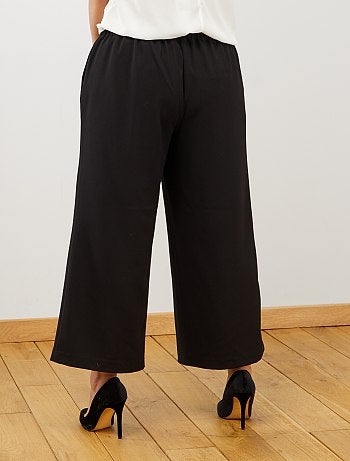 Pantalon cropped avec boutons - Kiabi