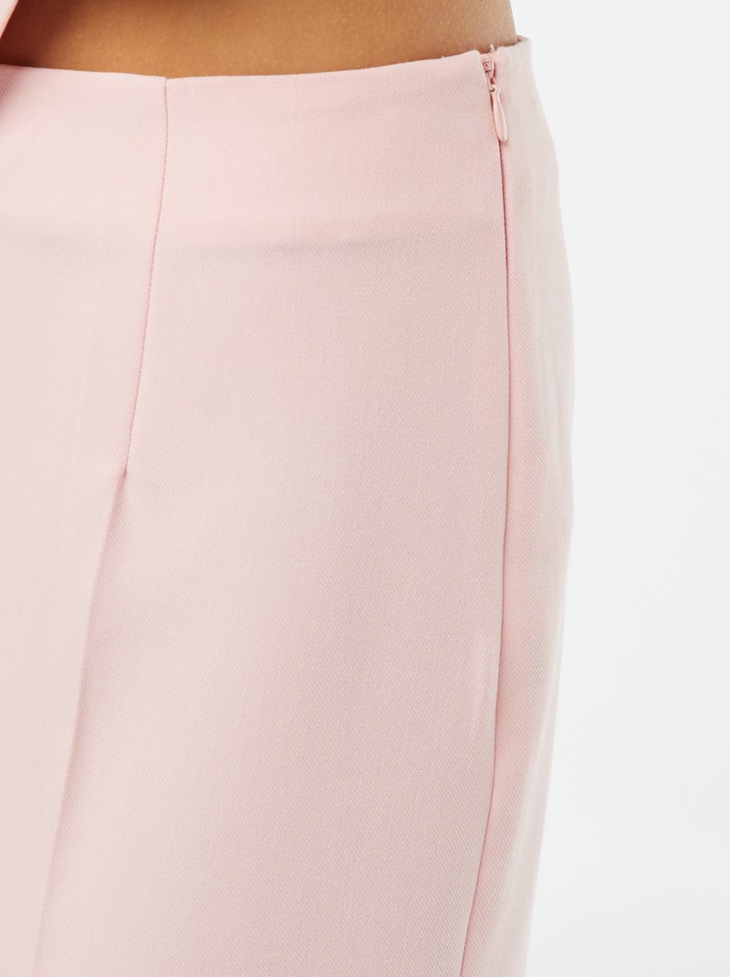 Pantalon cropped évasé Rose - Kiabi