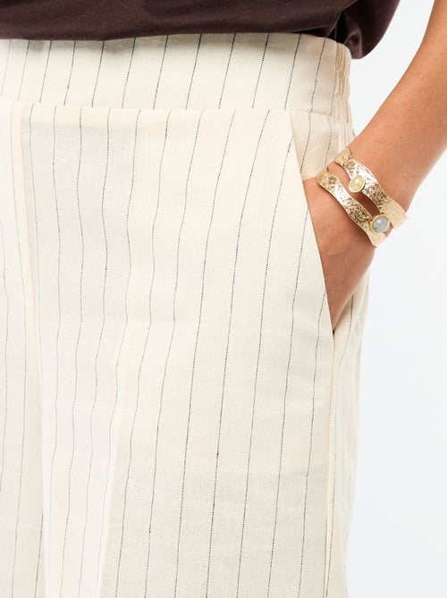 Pantalon culotte femme ample - Kiabi