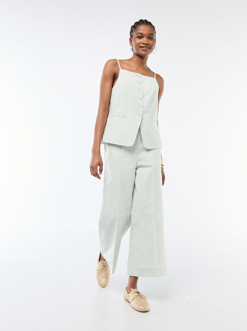 Pantalon culotte femme ample - Kiabi
