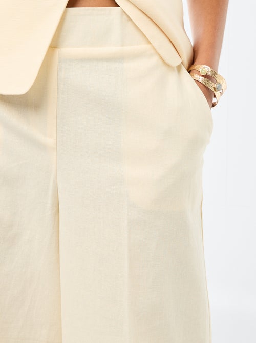 Pantalon culotte femme large - Kiabi