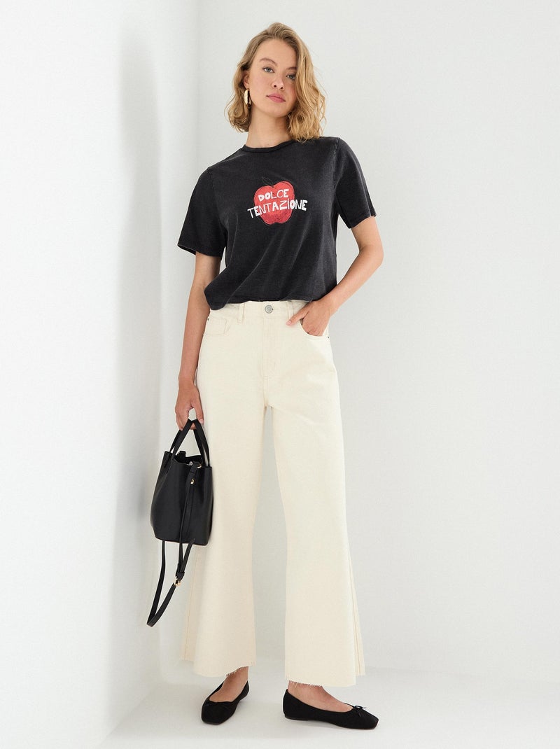 Pantalon culotte MO Fashion Beige - Kiabi
