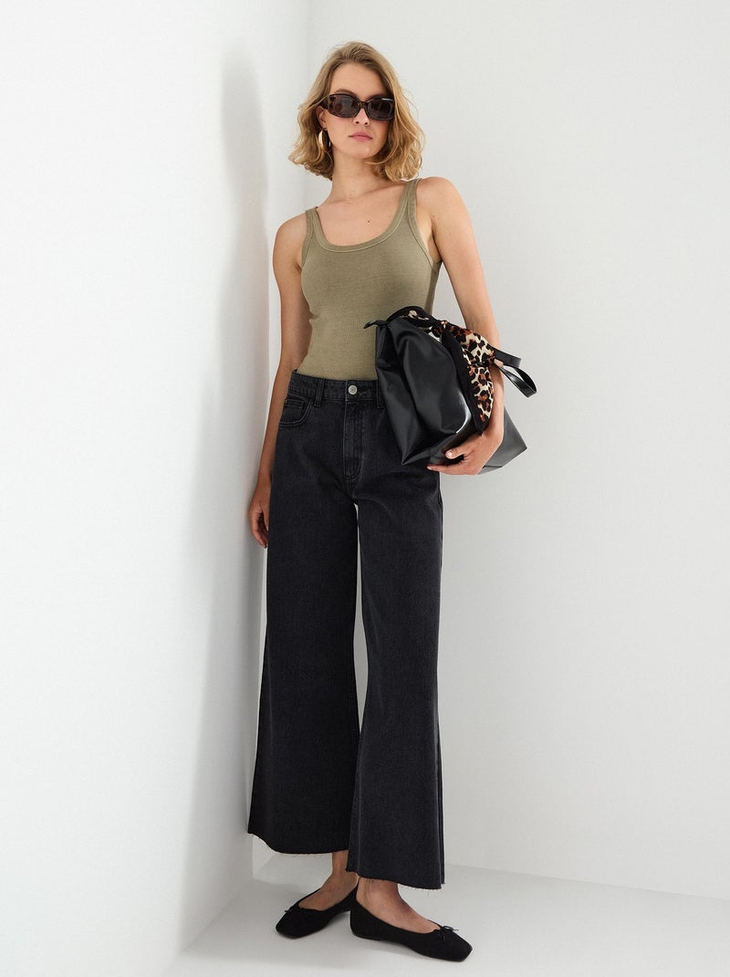 Pantalon culotte MO Fashion Noir - Kiabi