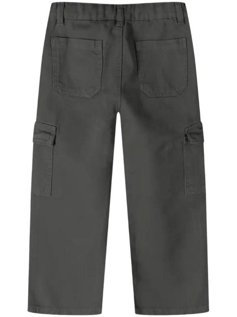 Pantalon de combat motif/style uni - minoti Gris - Kiabi