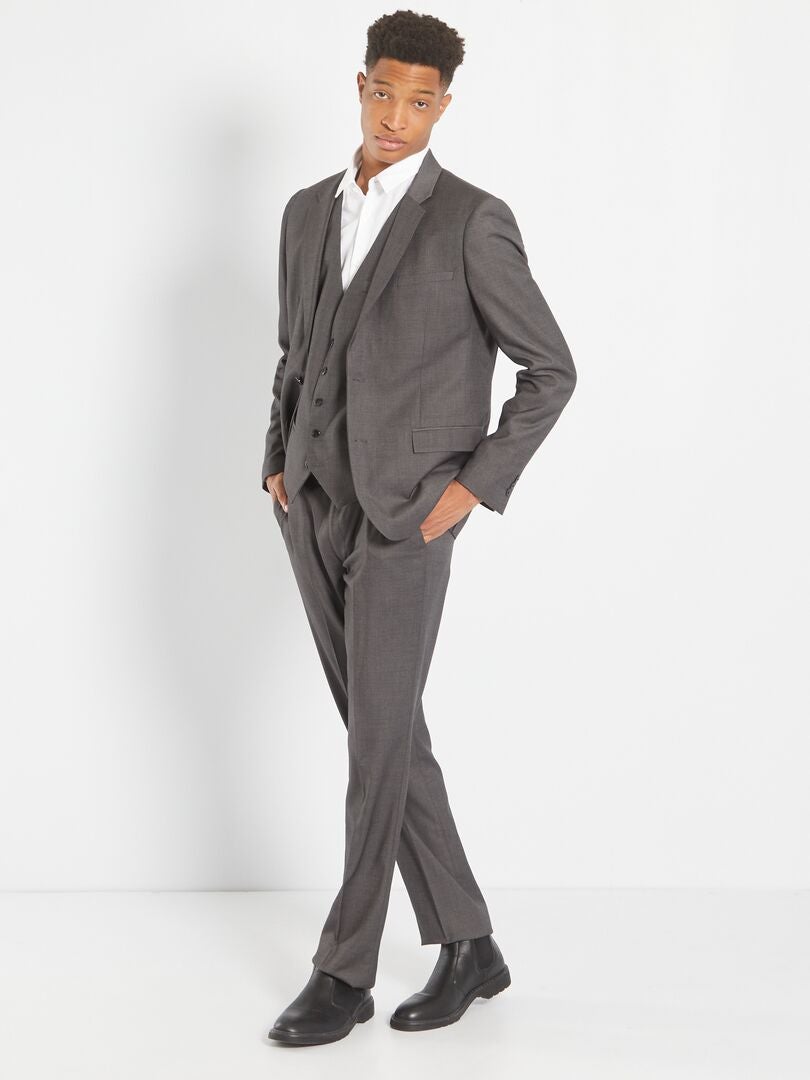 Pantalon de costume +1m90 gris - Kiabi