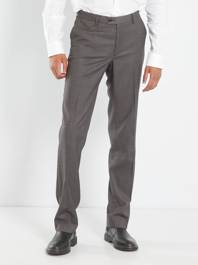 Pantalon de costume +1m90 gris - Kiabi
