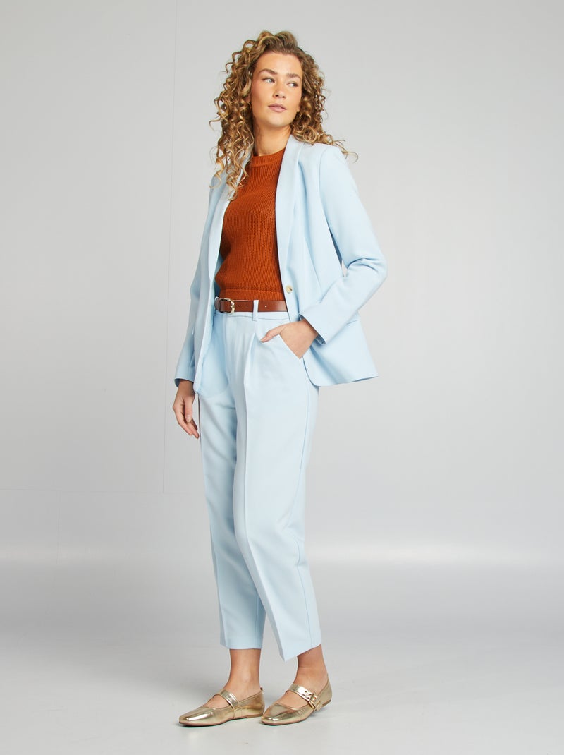 Pantalon de costume 7/8 BLEU Femme Kiabi