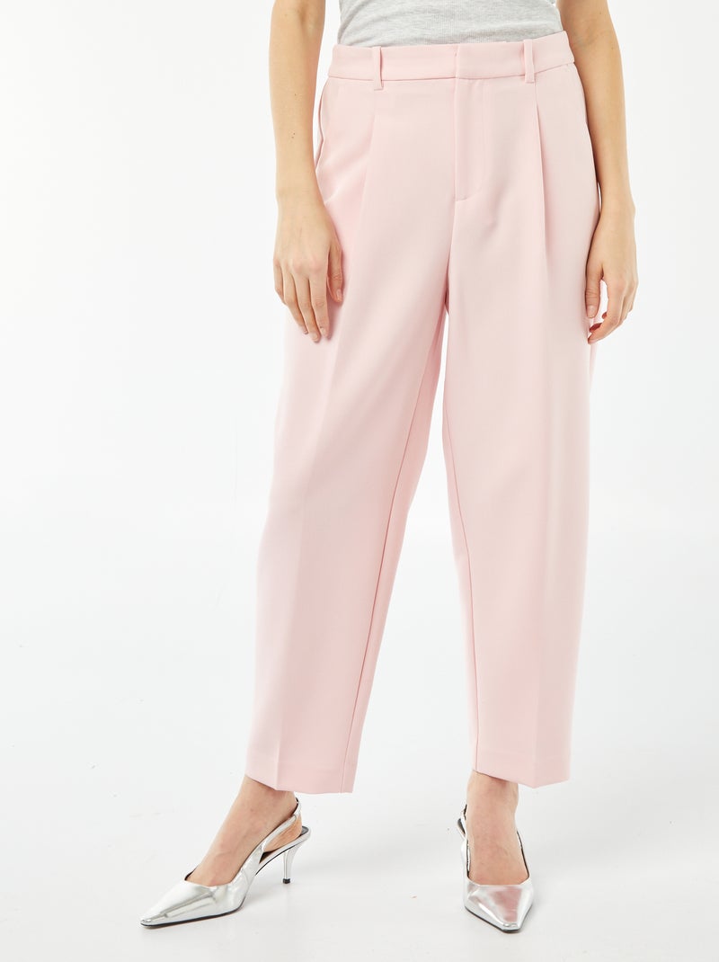 Pantalon de costume 7/8 Rose - Kiabi