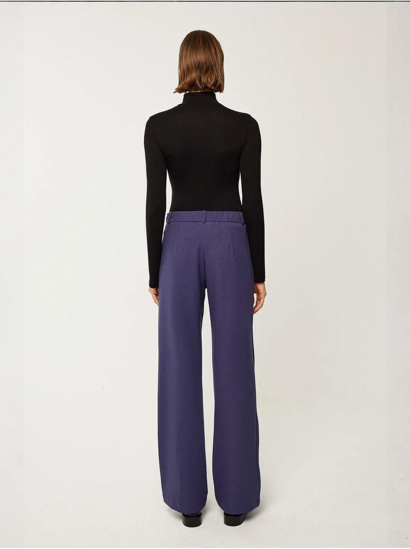 Pantalon de costume à jambe droite Bleu marine - Kiabi