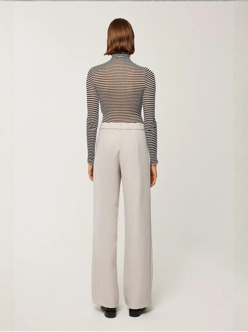 Pantalon de costume à jambe droite Gris clair - Kiabi