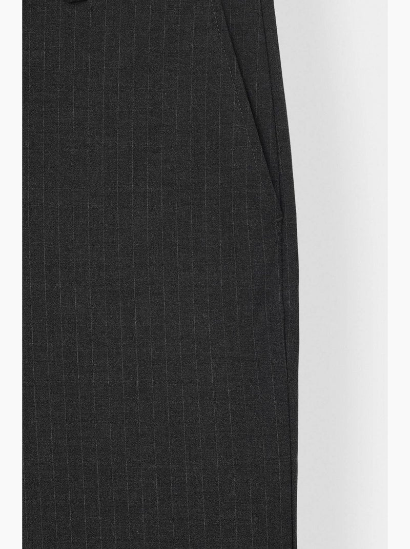 Pantalon de costume ajusté giesto Gris Noir - Kiabi