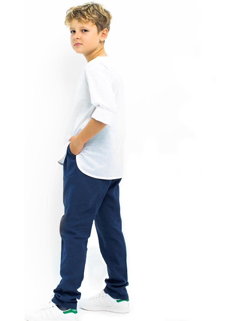 Pantalon de Costume     AMBROISE - La Faute à Voltaire Bleu marine - Kiabi