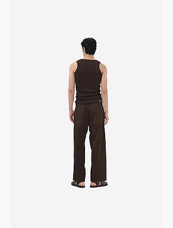 Pantalon de costume coton lin giesto
