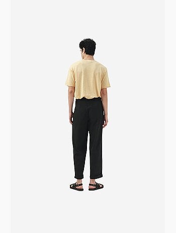 Pantalon de costume coton lin giesto