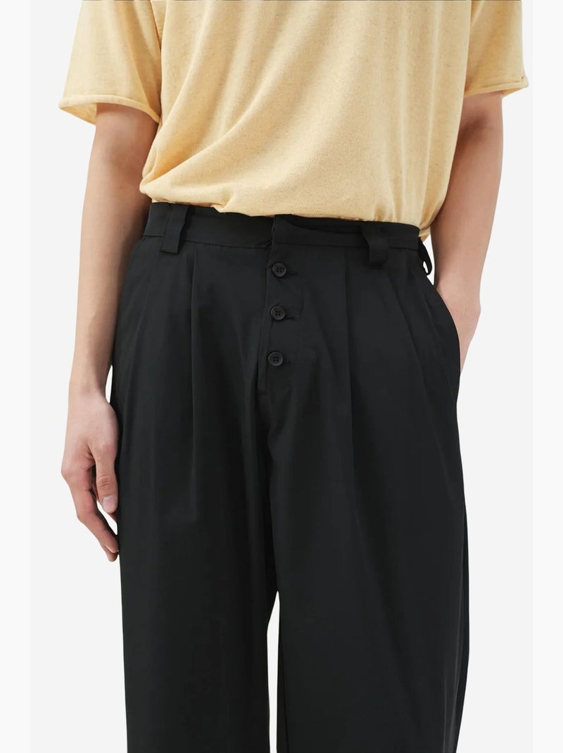 Pantalon de costume coton lin giesto Noir - Kiabi