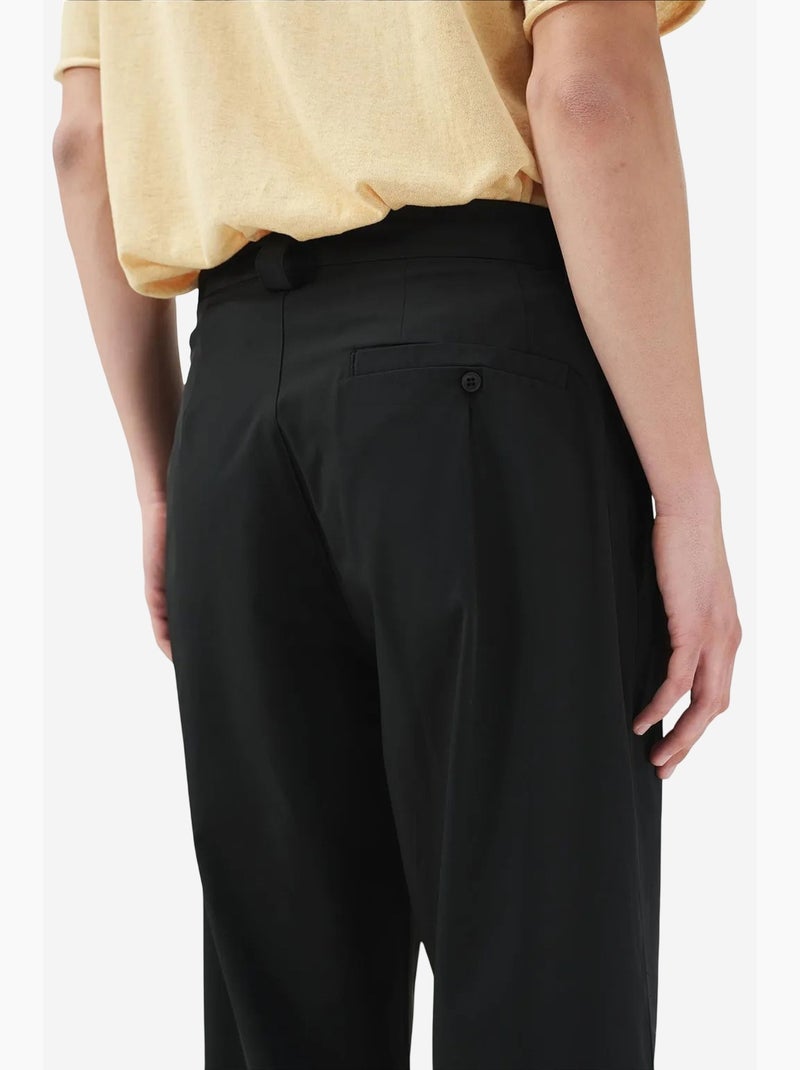 Pantalon de costume coton lin giesto Noir - Kiabi