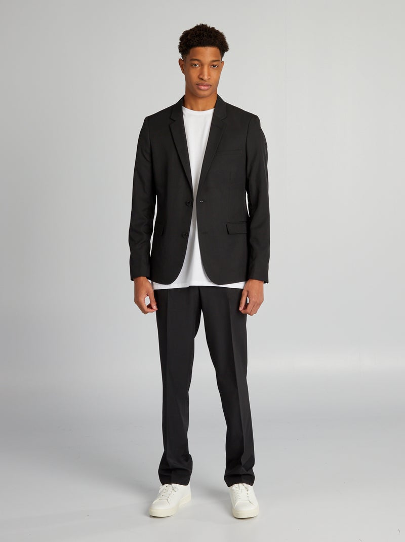 Pantalon de costume + d'1m90 noir - Kiabi