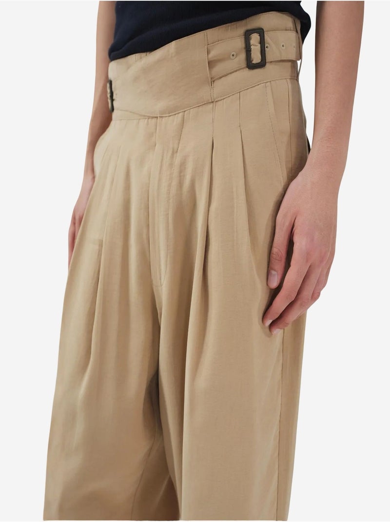 Pantalon de costume giesto Beige argile - Kiabi
