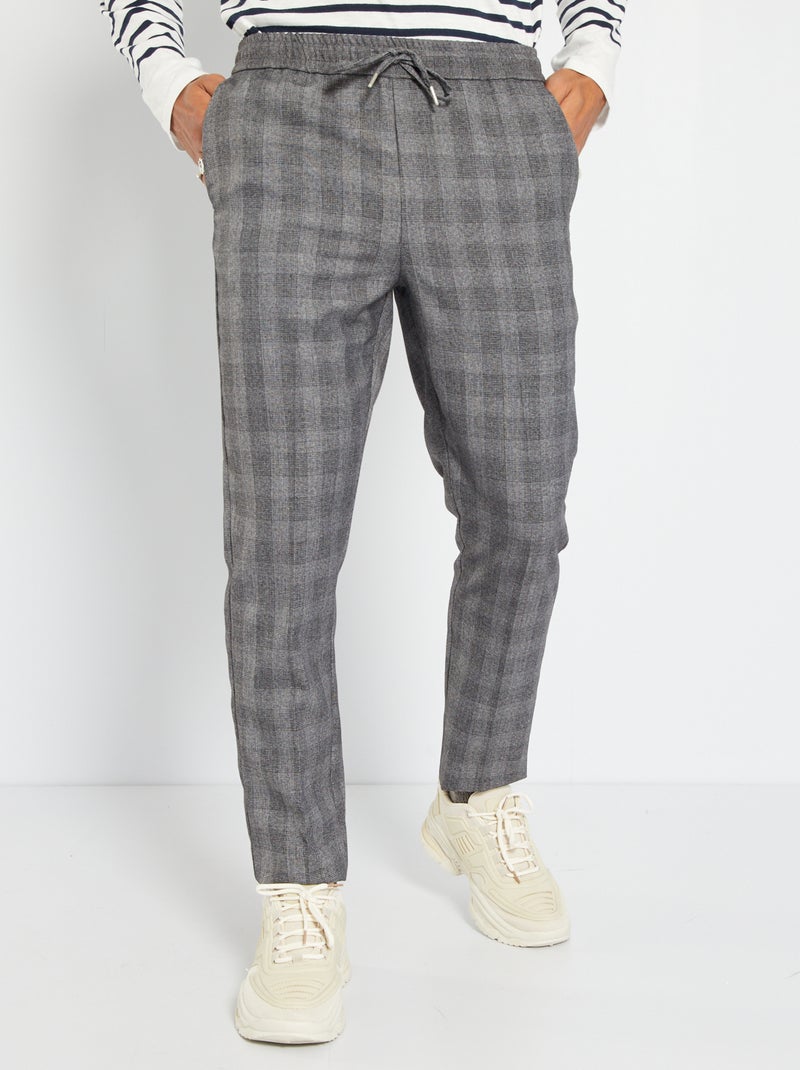 Pantalon de costume Gris à rayures - Kiabi