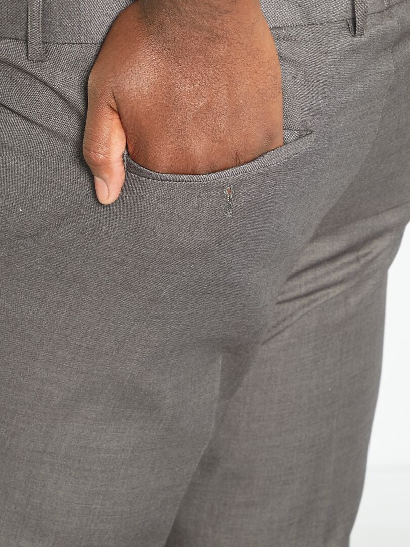 Pantalon de costume gris - Kiabi