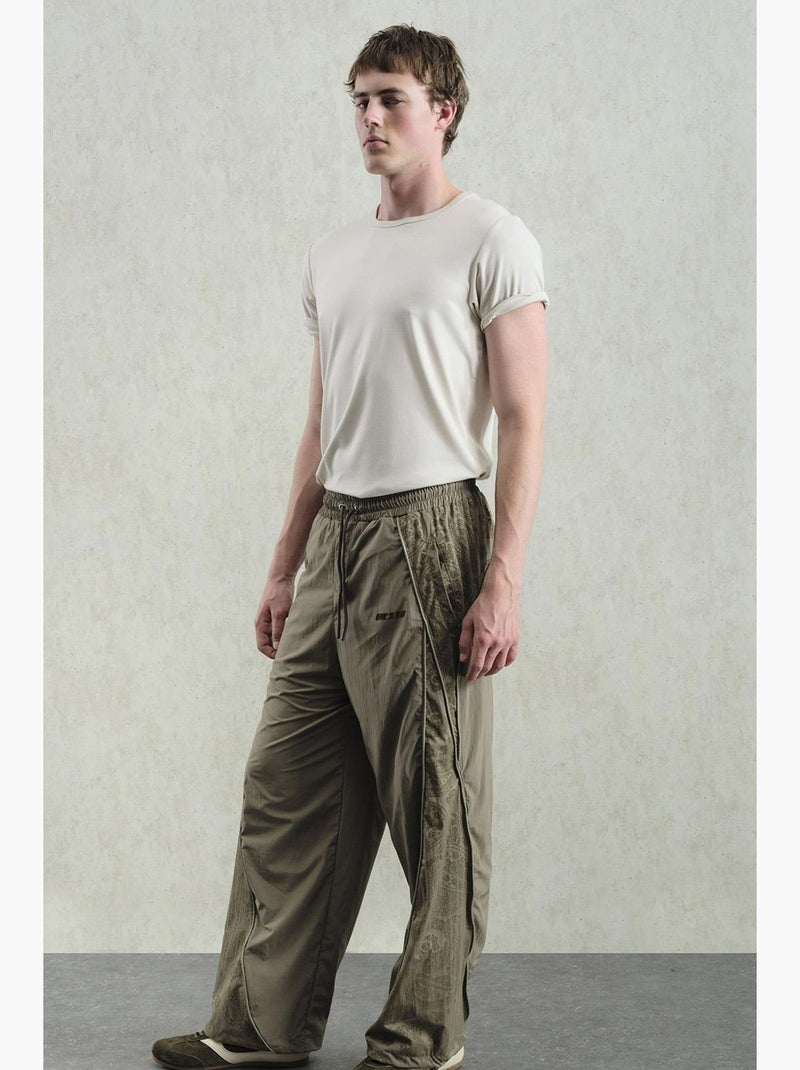 Pantalon de costume homme à jambe large giesto Kaki - Kiabi