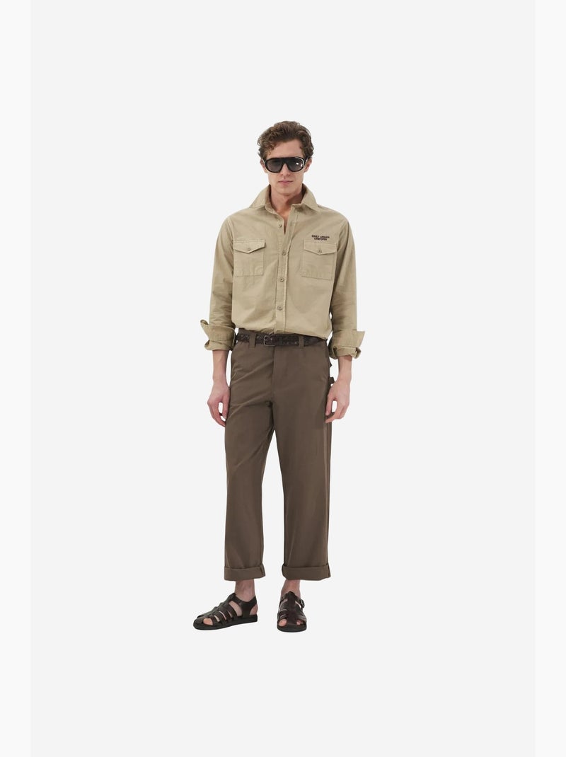 Pantalon de costume homme ajusté giesto Marron - Kiabi