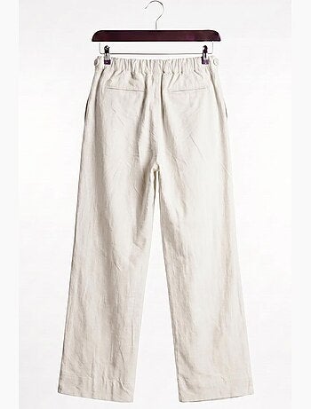 Pantalon de costume homme en coton, coupe droite giesto