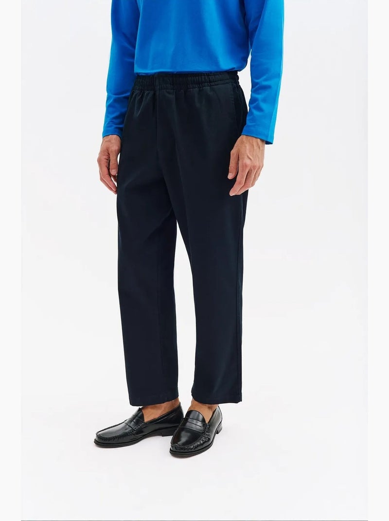 Pantalon de costume homme en coton et élasthanne giesto Noir - Kiabi