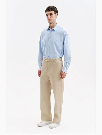 Pantalon de costume homme en coton et lycra giesto
