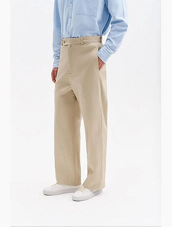 Pantalon de costume homme en coton et lycra giesto